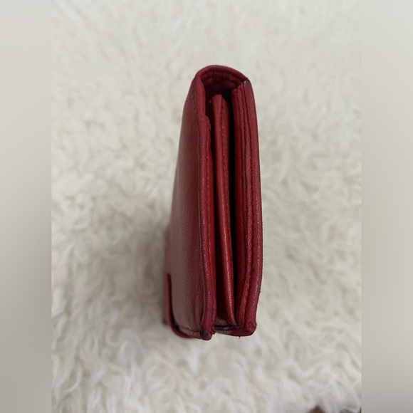 Loewe Anagram Embossed Wallet Red - Picture 13 of 15